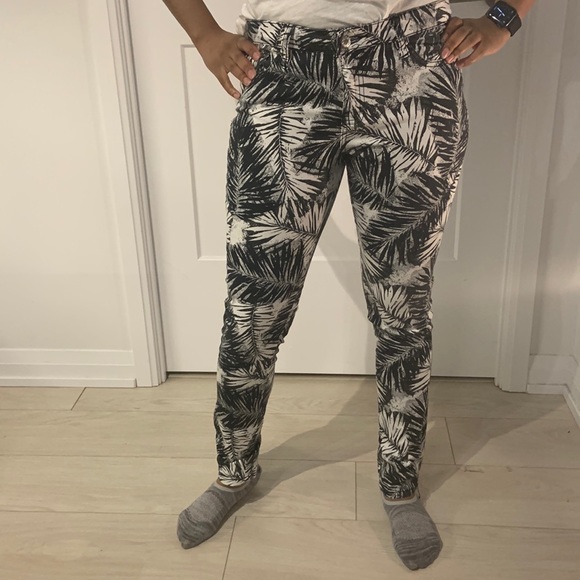 Palm frond skinny trousers - Picture 1 of 3